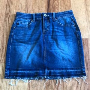Denim mini skirt